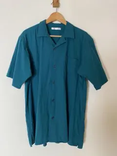 半袖シャツ 青緑色　XL