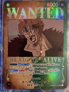 ワンピースカード　ユースタス・キッド：手配書 SR-SPC [OP01-051]