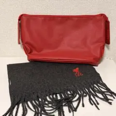 Liverpool FC 公式ファンクラブ　ウォッシュバッグ&マフラーセット