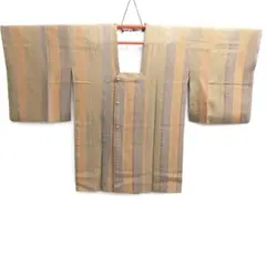 ME23　道行　身丈88cm　裄丈67 cm　花地紋　ふくれ織り