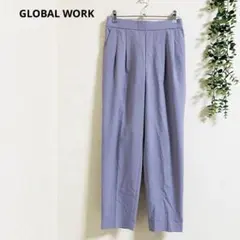 グローバルワーク　テーパードパンツ　M ウエストゴム　通勤　美脚効果　✨
