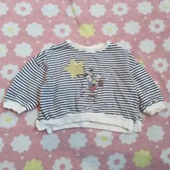 コトリ ピノキオ 長袖トレーナー ボーダー 裏毛 80 秋冬