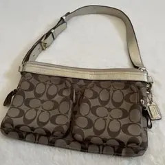 COACH コーチ シグネチャー バッグ ワンショルダー Y2K ゴールド
