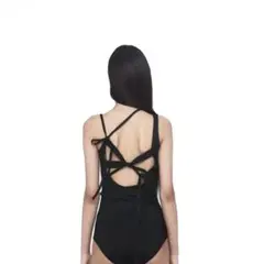 NACHE WAVE BASIC SWIM SUIT SOLID BLACK