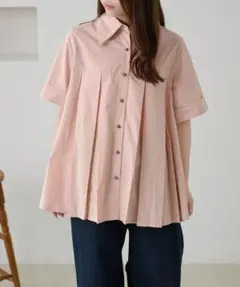 apres jour clair プリーツデザインチュニックシャツのサムネイル