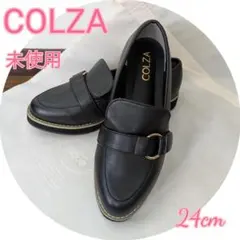 匿名発送!!【新品未使用】 COLZA 　ローファー 靴 　黒のサムネイル