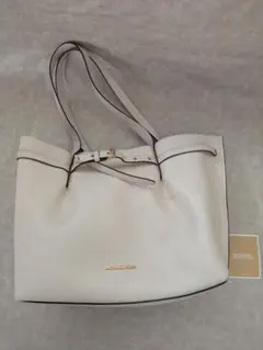 マイケルコース トートバッグ A4対応 レザー アイボリー 通勤 通学