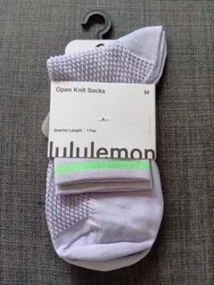 lululemon Open Knit Socks M ライトパープル