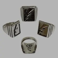 サンダーボルト リング シルバー US9 稲妻デザイン