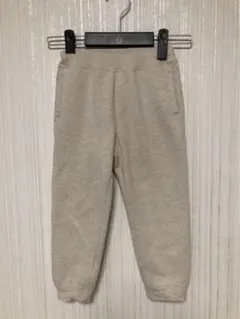 ベージュ スウェットパンツ フリース裏地
