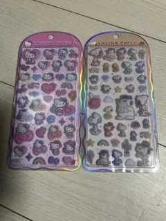 コットンパフィーシール　キティーちゃん　スヌーピー　正規品　2枚セット