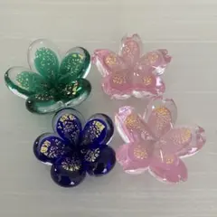 【マルディグラス】桜　花形箸置き 4個セット