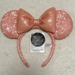 タグ付き美品 ミニー カチューシャ ピンク スパンコール ディズニー