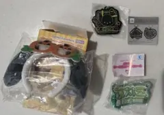 ハングルネームプレートチャーム　ビビットネオン　ミニカチューシャ　ポチャッコ