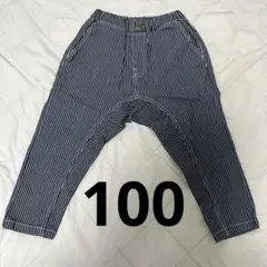 ★新品★ストライプ　デニムパンツ　100cm