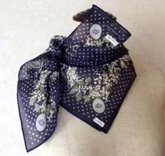 【希少】Christian Diorハンカチミニスカーフ 鈴蘭 開封後未使用