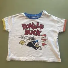 【80】ドナルドダック Tシャツ　ベビー服　保育園着　Disney