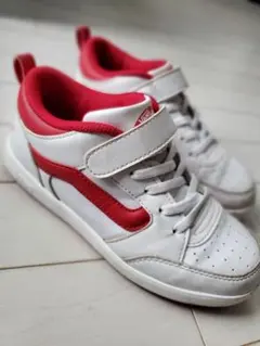 VANS OFF THE WALL 21㎝ スニーカー ホワイト/レッド