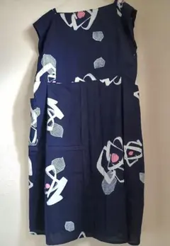 慈雨 ノースリーブ チュニックワンピース 刺繍 デザイン - メルカリ