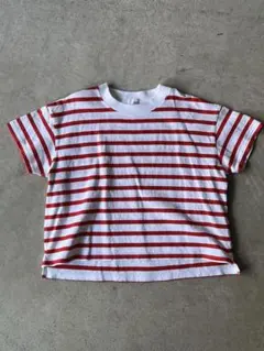 【120-130cm／美品】LOWRYS FARM ボーダーTシャツ