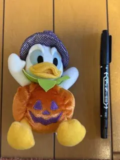 ドナルド 2014 ハロウィン かぼちゃ ぬいぐるみバッジ ディズニー