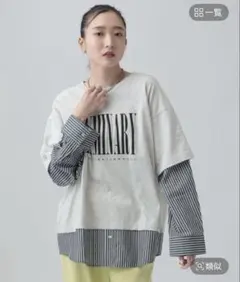 LEPSIM 布帛レイヤードBIGTEE
