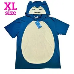 新品 ポケモン カビゴン フード付きパーカー 半袖Tシャツ コスプレ XL