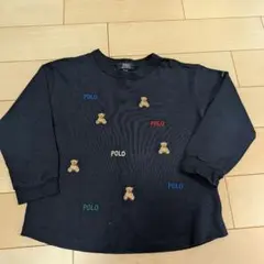 petitmain×POLO クマ刺繍 ネイビートレーナー 110のサムネイル