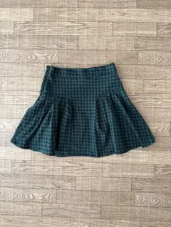 ZARA キッズ スカート 千鳥格子 グリーン 152cm