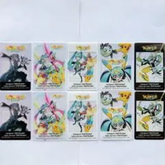 ポケモン 初音ミク ららぽーと クリアカード 全5種 10枚 ポケミク