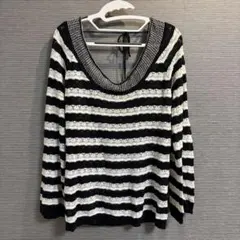 JILL STUART ストライプ 長袖 サマーニット Mのサムネイル
