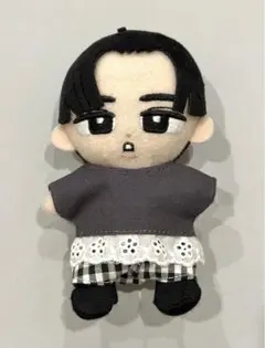 在庫処分セール【すのチル服】裾レースT（チャコール）×ギンガムパンツ