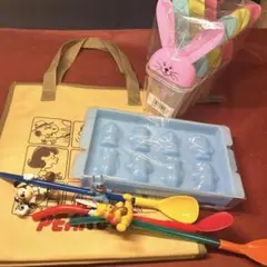 【未使用！】スヌーピー保冷バッグ+アイス関連品！