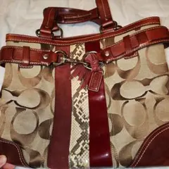 COACH ショルダーバッグ ベージュ ブラウン