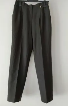 DAKS　ウール100%ダークグリーン パンツLサイズ　#14