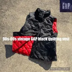90s-00s old GAP quilting nylon down vest