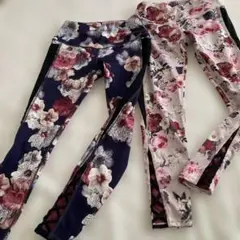 アーバンリトリー　urban retreat 花柄フィットネスレギンス2点