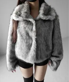 ACUBI CLUB pod fur hood coat ファー フード コート - メルカリ