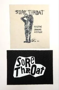 SORE THROAT 布パッチ パンク ハードコア クラスト
