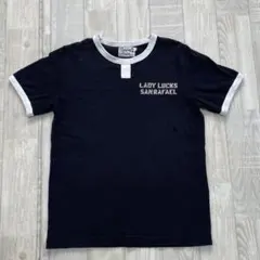 vintage y2k リンガーTシャツ　ラグランTシャツ　短丈　生地◎のサムネイル