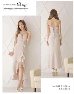 【ROBE de FLEURS Glossy 】 ロングドレス/ キャバドレス