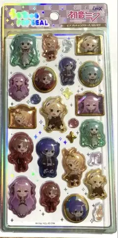 【新品・正規品】初音ミク　うるちゅるポップシール　はんなり