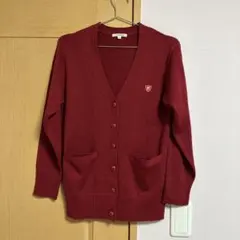 arCONOMI 赤 Vネック カーディガン S