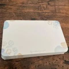 花柄デザイン メッセージカード　48枚