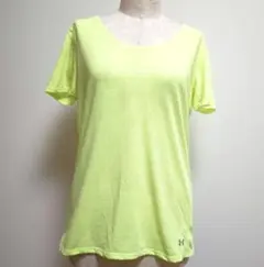 UNDER ARMOUR ランニングTシャツ ネオンイエロー