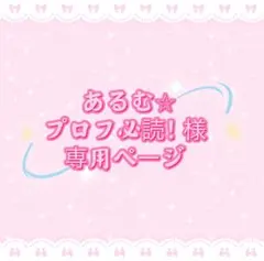 あるむ⭐︎プロフ必読！様専用ページ