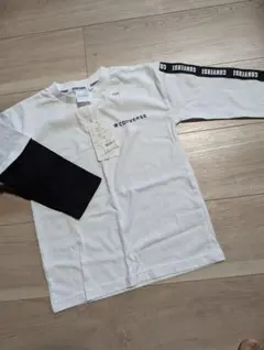 新品　コンバース　重ね着風ロンT 105