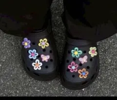 クロックス おジビッツ デコ 韓国 y2k フラワー チャーム かわいい　新品