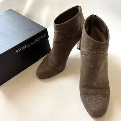 PELLICO ペリーコ　36 23cm スエード　ショートブーツ　ブラウン
