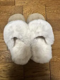 ムートンブーツ　ベージュ